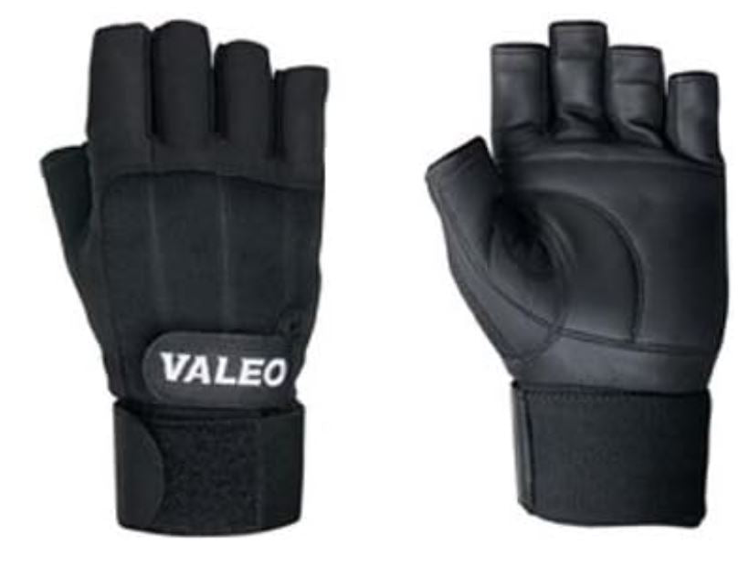 Valeo Leather Gloves with Wrist Support