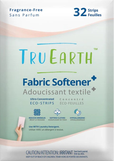 Tru Earth Fabric Softener Eco-Strips - Fragrance Free - 32 Loads