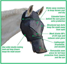 Load image into Gallery viewer, Absorbine Ultra Shield Fly Mask Warmblood
