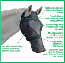 Load image into Gallery viewer, Absorbine Ultra Shield Fly Mask without Ears