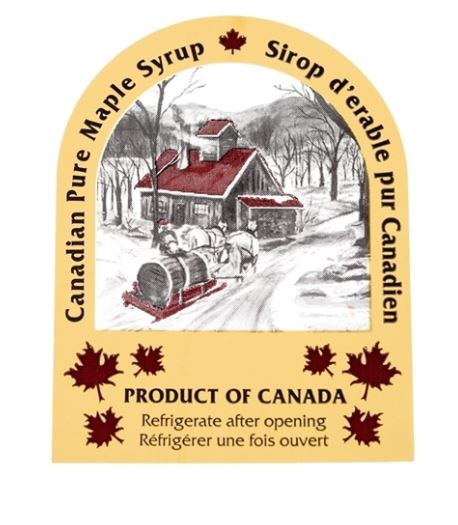 Maple Syrup Labels for 250ml Bottle