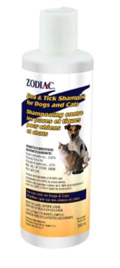 Zodiac flea shop and tick shampoo