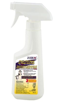 Zodiac Flea and Tick Spray for Dogs & Cats