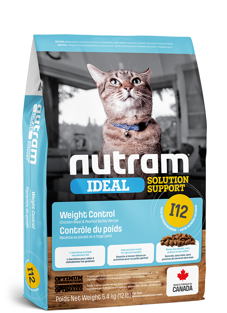 Nutram I12 Cat Food for Weight Control 12lb