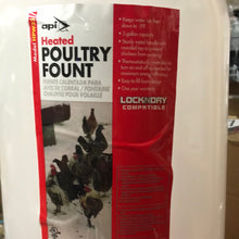 Load image into Gallery viewer, API Heated Poultry Water Fount 3gal

