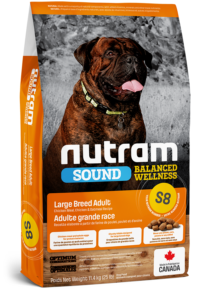 Nutram S8 Large Breed Adult Balanced Wellness 11.4kg