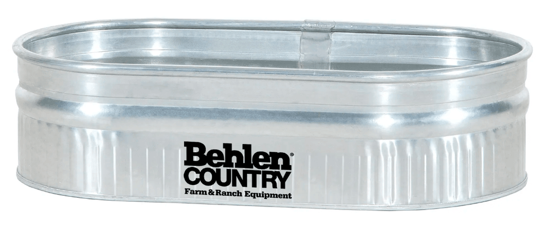 Stock Tank 2'x1'x4', approx 44 US gal. Low Profile Galvanized (Water Trough)