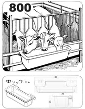 Load image into Gallery viewer, Hook Over Rail Feeder  32L  32&quot;L x 14&quot;W x 9&quot;D
