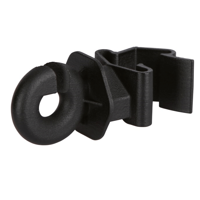 T-POST RING INSULATOR BLACK. 25/PK