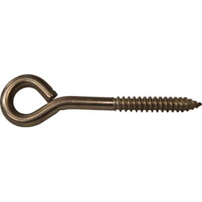 Zinc Lag Eye Screw 1/4