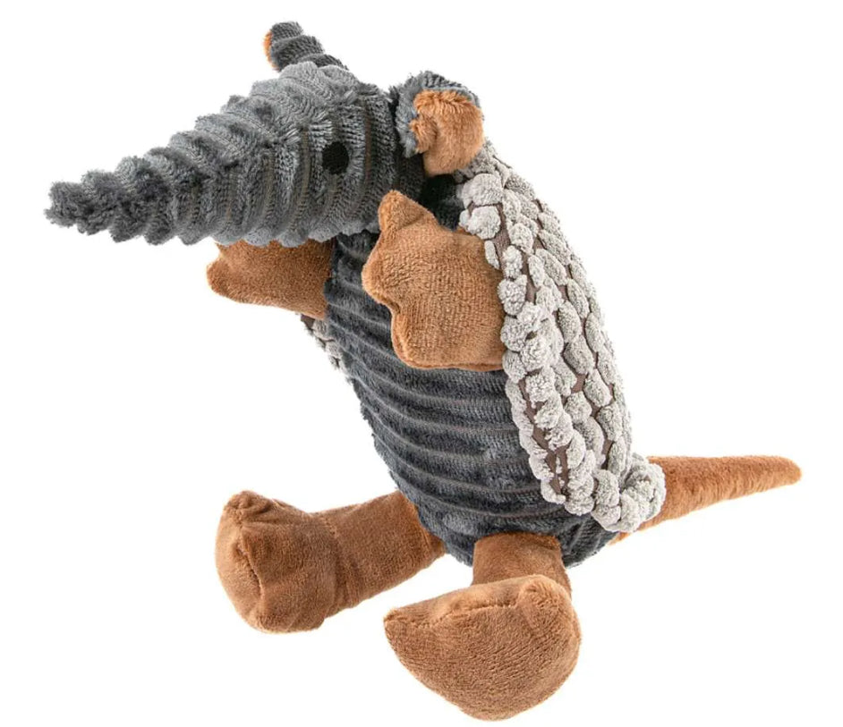 Brookbrand Pets Armadillo Plush Squeaky Dog Toy