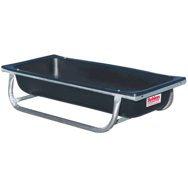 Low Profile Plastic Feed Trough with Galvanized Frame 5ft