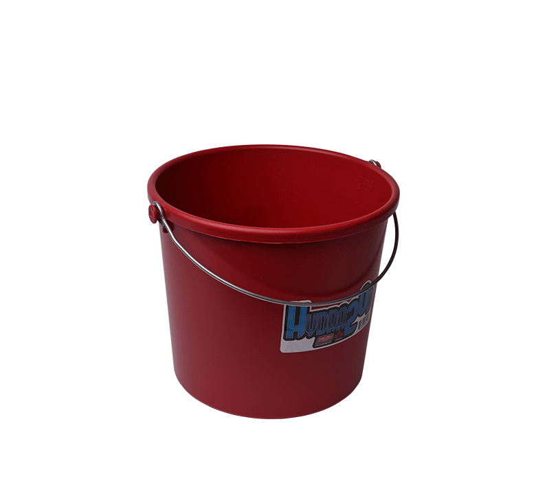 Hydro Plastic Bucket Red 10 Quart/9.46L