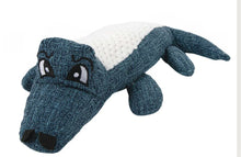Load image into Gallery viewer, Brookbrand Pets Alligator Squeaky Plush Dog Toy
