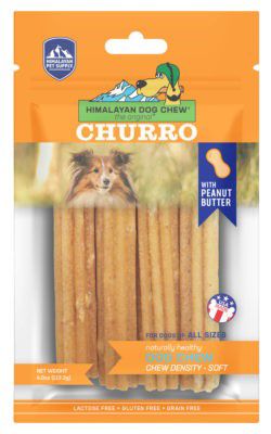 Himalayan Dog Chew Churro Dog Treat Peanut Butter
