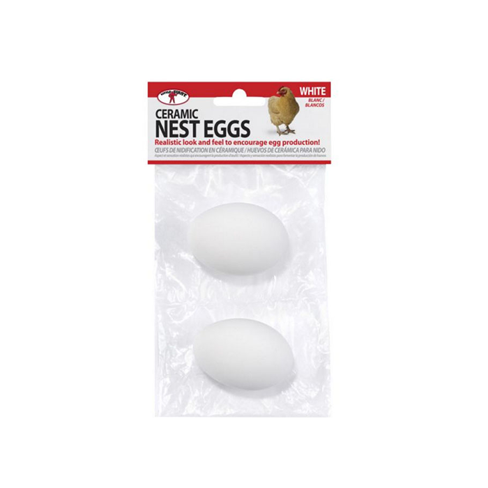 Little Giant Ceramic Nest Eggs White 2 Pack