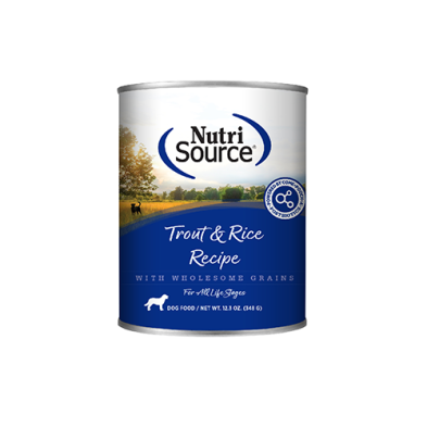Nutrisource Trout & Rice Wet Dog Food 13oz (Copy)
