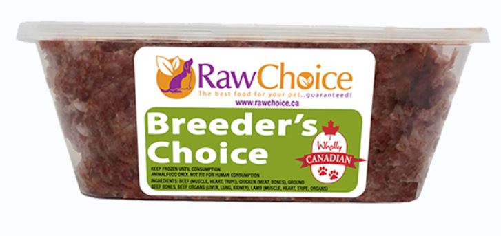 Raw Choice Breeder's Mix Dog Food 2lb