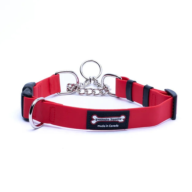 Smoochy Poochy Polyvinyl Martingale Collar LG Red