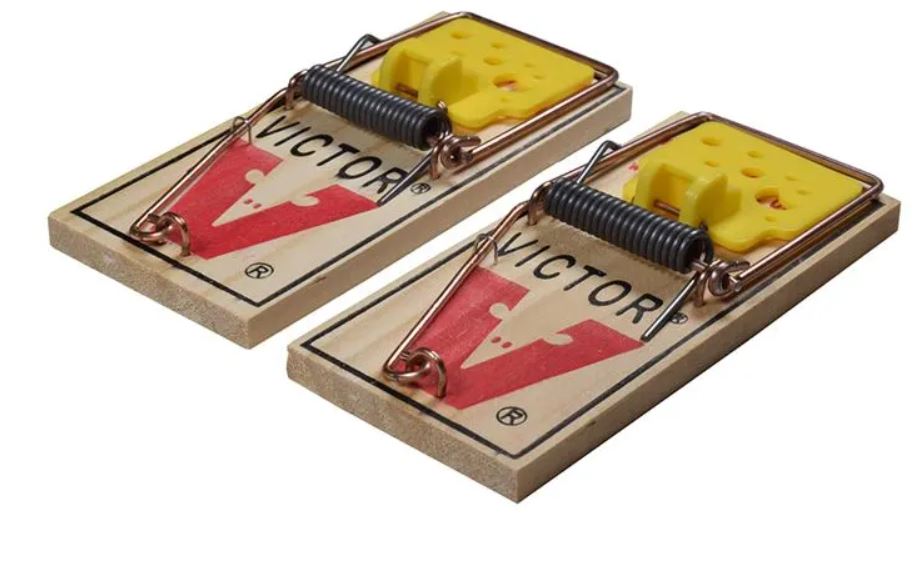 Victor Wooden Mouse Trap 4 Pack