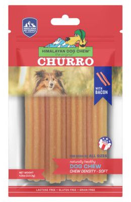 Himalayan Dog Chew Churro Dog Treat Bacon