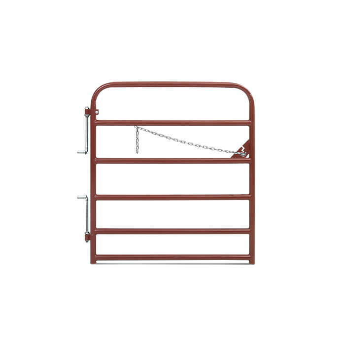 True North Red 4ft Tube Gate 6-bar