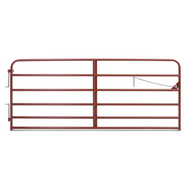 True North Red Utility 6-Bar Tube Gate 14ft