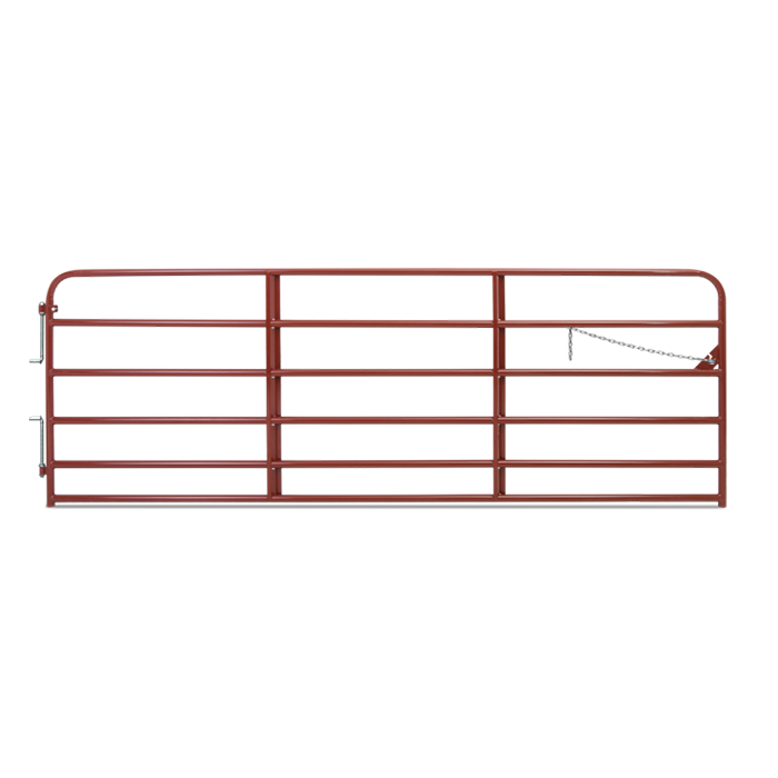 True North Red 12ft Tube Gate 6-Bar
