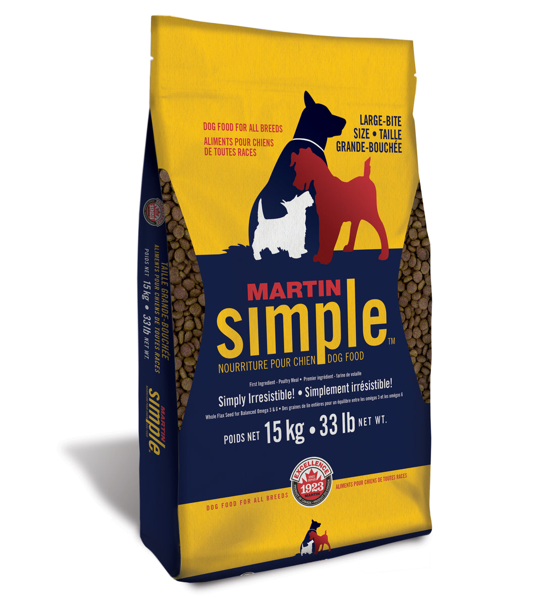 Martin Simple Dog Food 33lb Bag