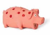 Bud'z Latex Pink Spotted Pig Dog Toy