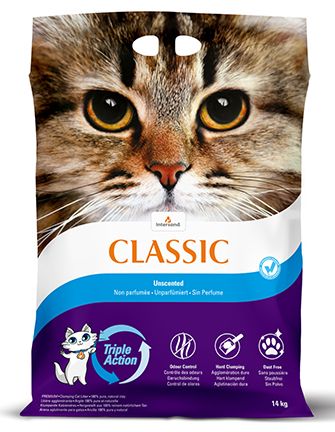 City Classic Premium Unscented Clumping Cat Litter 14kg