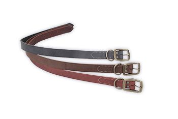 Circle T Rustic Leather Town Collar Brown 18
