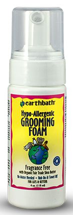Earthbath Grooming Foam for Cats Hypo-Allergenic