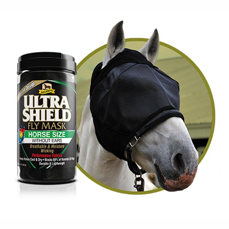 Absorbine Ultra Shield Fly Mask with Removable Nose Horse