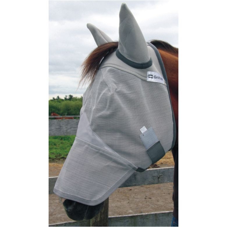 Natural Fit Full Face Fly Mask with Ears Pony