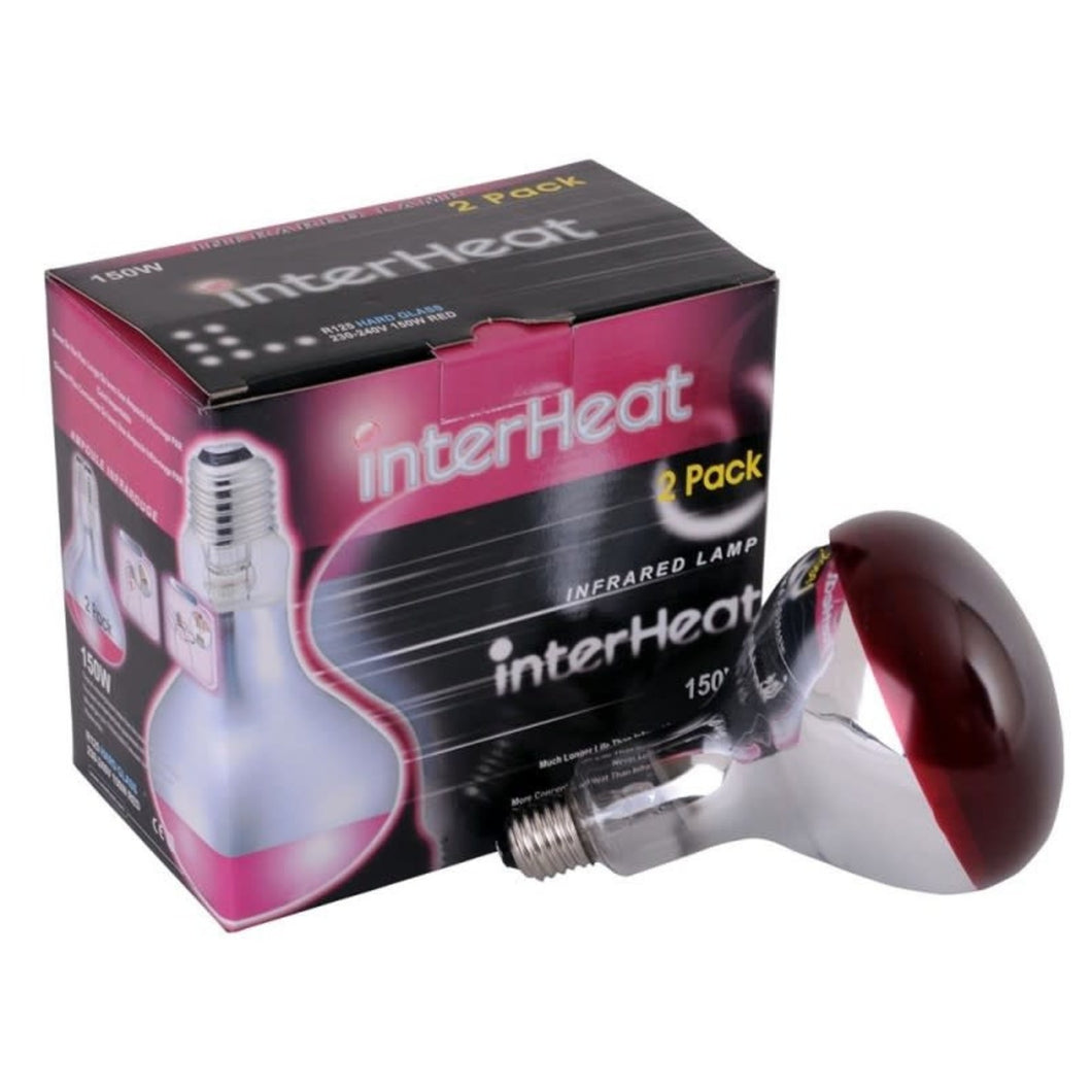 InterHeat Infrared 175 Watt Heat Bulb 2 Pack