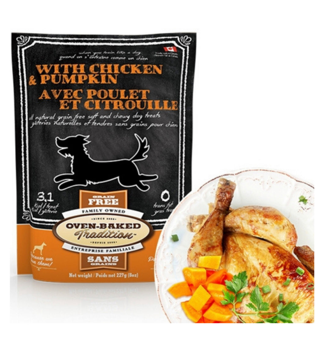 Oven Baked Tradition Chicken & Pumpkin Flavor Dog Treats