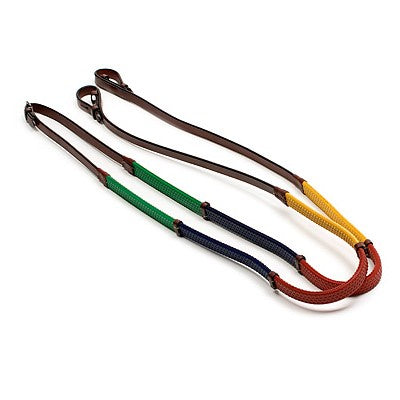 Leather Reins with Rubber Grips
