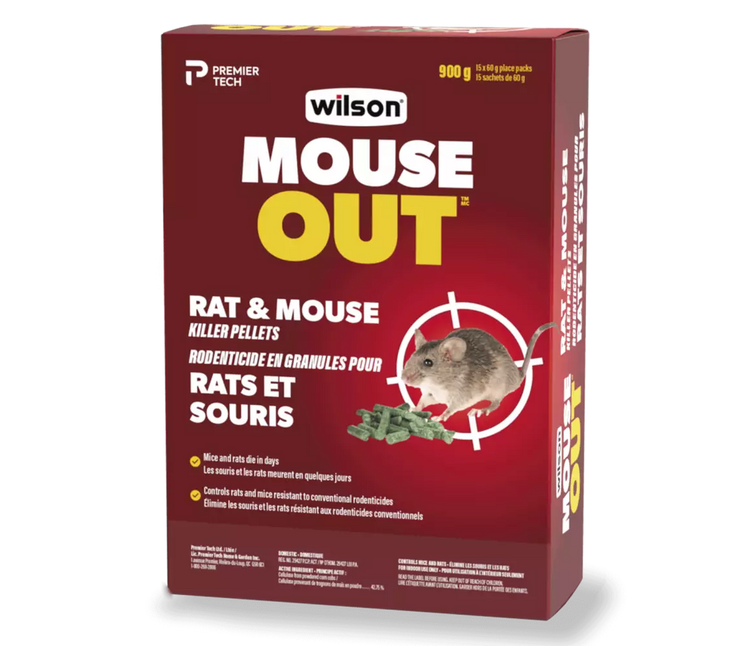 Wilson Mouse Out Rat and Mouse Pellet 900g