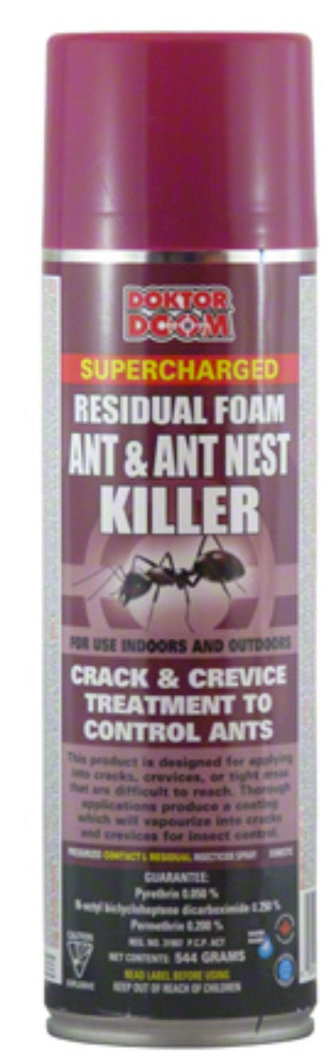 Doktor Doom Supercharged Residual Foam Ant & Ant Nest Killer