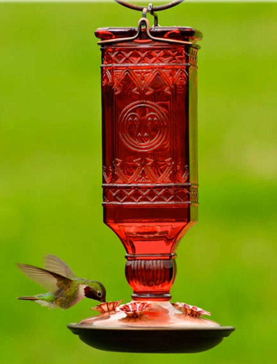 Perky Pet Antique Red Hummingbird Feeder
