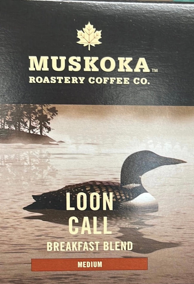 Muskoka Roastery Coffee Loon Call Coffee Grinds