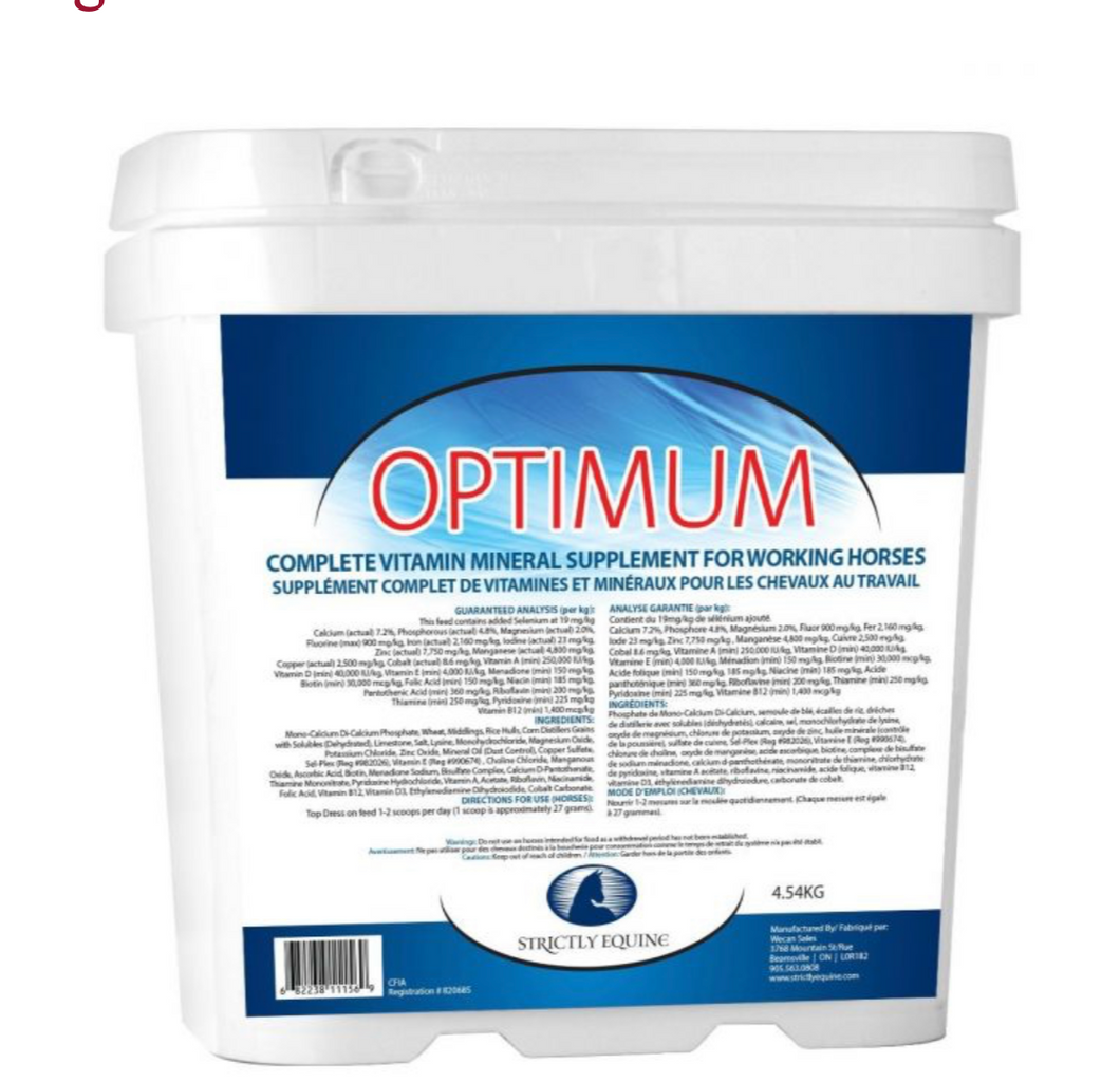 Strictly Equine Optimum Vitamin Supplement 4.54kg