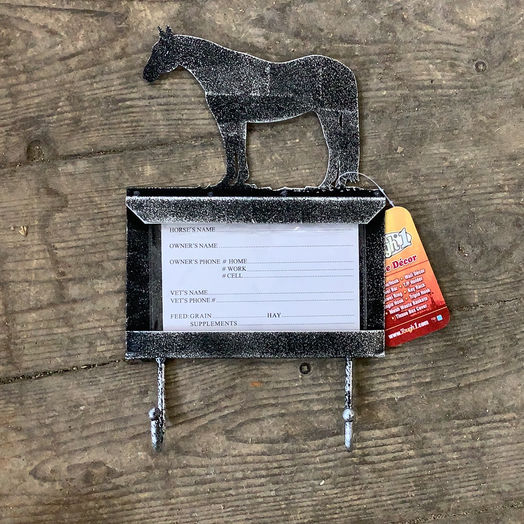 Quarter Horse Stall Card Holder