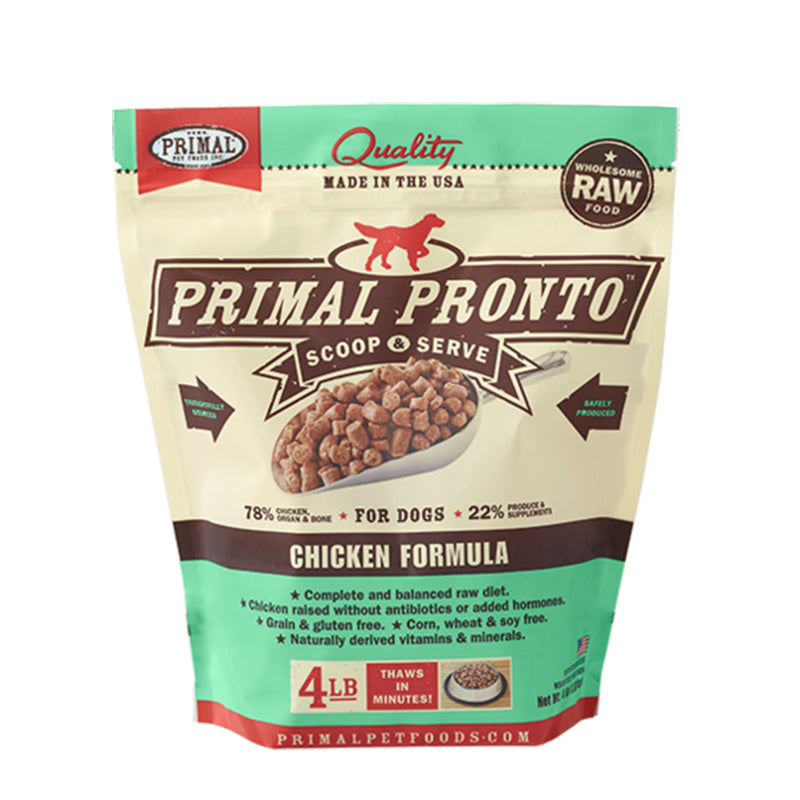 Primal Pet Foods Pronto Canine Raw Chicken 4lb