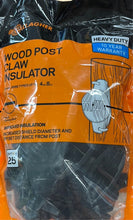 Load image into Gallery viewer, Gallagher Wood Post Heavy Duty Claw Insulator 25pk
