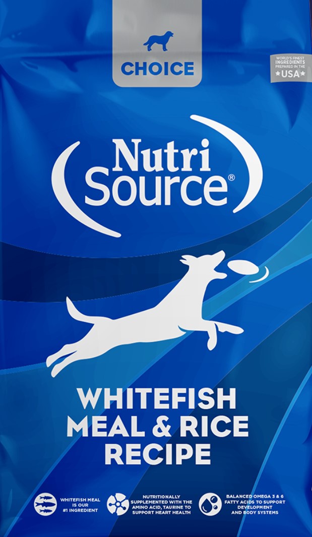 Nutrisource CHOICE Whitefish Meal and Rice Recipe 30lb